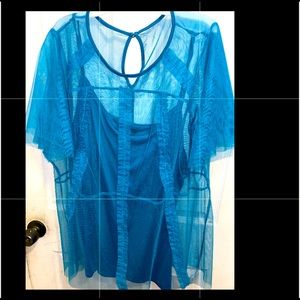 Lane Bryant Turquoise Blouse